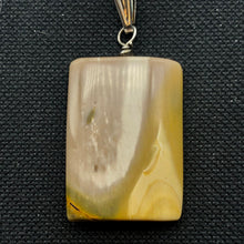 Load image into Gallery viewer, Creamy yellow beige Mookaite &amp; Silver Pendant! | 35x25x5mm | - PremiumBead Alternate Image 7
