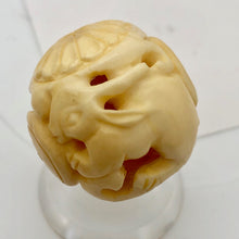Load image into Gallery viewer, Chinese Zodiac Year of the Rabbit WaterBuffalo Bone Bead| 30mm| Cream| 1 Bead | - PremiumBead Alternate Image 7
