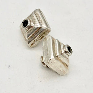 1 Large 13.5x12.5mm 2.6G Sterling Silver Double Stepped Pyramid Beads 003298 - PremiumBead Alternate Image 3