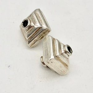 2 Large 13.x13mm Sterling Silver Double Stepped Pyramid Beads | 5.2 grams | - PremiumBead Alternate Image 3