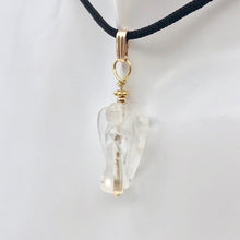 Load image into Gallery viewer, On the Wings of Angels Quartz 14K Gold Filled 1.5&quot; Long Pendant 509284QZG - PremiumBead Alternate Image 6
