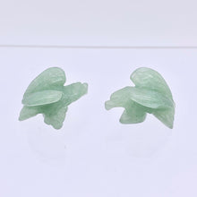 Load image into Gallery viewer, 2 Soaring Carved Aventurine Eagle Beads | 21x16x14mm | Green - PremiumBead Primary Image 1
