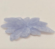 Load image into Gallery viewer, Hand Carved Blue Chalcedony Flower Bead 75cts 009850N - PremiumBead Alternate Image 2

