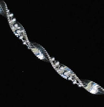 Load image into Gallery viewer, 8&quot; Silver Bead Herringbone Twist Chain Bracelet! 10027E - PremiumBead Alternate Image 2

