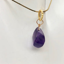 Load image into Gallery viewer, AAA Amethyst Faceted Twist Briolette Pendant | 12.5x8mm, 1&quot; Long | Purple - PremiumBead Alternate Image 4
