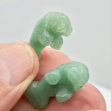 Load image into Gallery viewer, Grace! Aventurine Carved Manatee Figurine | 27x11x12mm | Green - PremiumBead Alternate Image 6

