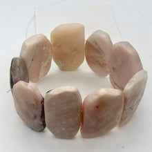 Load image into Gallery viewer, Pin Cushion Faceted Peruvian Opal Stretchy Bracelet | 6.5 - 7.5&quot;| Pink|9 beads | - PremiumBead Alternate Image 3
