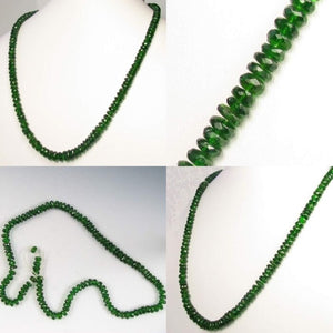 133cts Natural Green Chrome Diopside Faceted Strand 9798 - PremiumBead Alternate Image 2