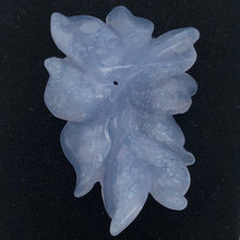 Load image into Gallery viewer, 42cts Exquisitely Hand Carved Blue Chalcedony Flower Pendant Bead - PremiumBead Alternate Image 2
