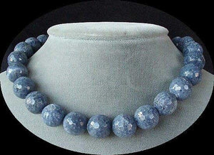 Faceted 14mm Blue Sponge Coral Beads 16" Strand - PremiumBead Primary Image 1