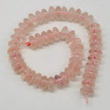Load image into Gallery viewer, Rose Quartz 8&quot; Strand Rondell | 8x4 mm | Pink |50 Beads |
