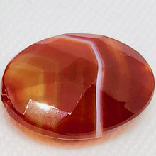 Load image into Gallery viewer, Faceted Red Orange Sardonyx 30x22mm Pendant Bead 6767 - PremiumBead Primary Image 1
