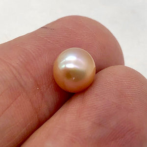 One 1/2 Drilled 8.5mm Natural Lavender Pearl 3914A - PremiumBead Alternate Image 3