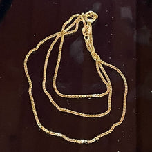Load image into Gallery viewer, Box Chain Necklace Vermeil over Sterling Silver | 18&quot; Long | Gold | 1 Necklace |
