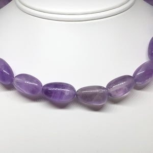 Grape Candy Amethyst Nugget Focal Bead Strand 110475B - PremiumBead Alternate Image 4