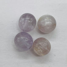 Load image into Gallery viewer, Chatoyant Pale Pink Orchid Faceted Kunzite Beads | 9mm | 4 Beads |
