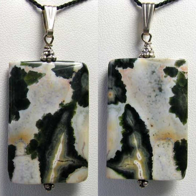 Designer! Ocean Jasper Bead & Sterling Silver Pendant 503533C - PremiumBead Primary Image 1