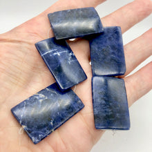 Load image into Gallery viewer, Natural Sodalite Pendant Beads | 38x25mm | Blue | Rectangle | 2 beads | - PremiumBead Alternate Image 5
