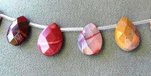 Load image into Gallery viewer, 4 Beads of Faceted Mookaite Briolette Beads 4951 - PremiumBead Alternate Image 2
