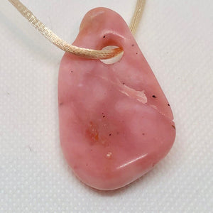 65 Carats Designer Pink Peruvian Opal Pendant W/Druzy Bead 9867Zi - PremiumBead Alternate Image 2