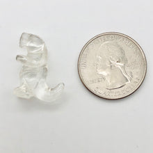 Load image into Gallery viewer, T-Rex Dinosaur 2 Carved Quartz Tyrannosaurus Rex Beads | 20x15x7mm | Clear - PremiumBead Alternate Image 4
