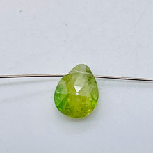 Load image into Gallery viewer, Garnet Grossular Flat Faceted Briolette Pendant Bead | 8x6x4mm(1.4ct) |Green| 1
