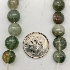 Natural graduated Green Rutilated Quartz bead strand - PremiumBead Alternate Image 7