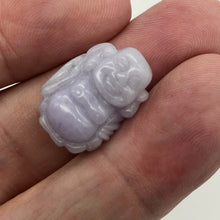 Load image into Gallery viewer, 26.8cts Hand Carved Buddha Lavender Jade Pendant Bead | 21x15x9.5mm | Lavender - PremiumBead Primary Image 1
