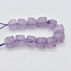 Natural Lilac Amethyst Faceted Squarish Beads | 9x8mm | 4 Beads | 1329 - PremiumBead Alternate Image 8