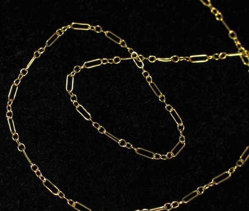 Shimmer 14Kgf Open Link Chain 6 inches 10332 - PremiumBead Primary Image 1