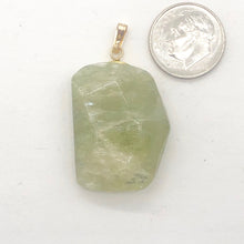 Load image into Gallery viewer, Kunzite Hiddenite Crystal 14K Gold Filled Pendant| 1 1/2&quot; Long|Green | 1 Pendant
