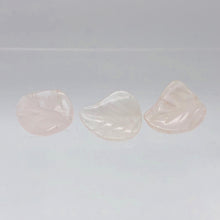 Load image into Gallery viewer, Gentle 3 Hand Carved Pale Rose Quartz 19x17x6mm Leaf Beads 9319RQ - PremiumBead Primary Image 1
