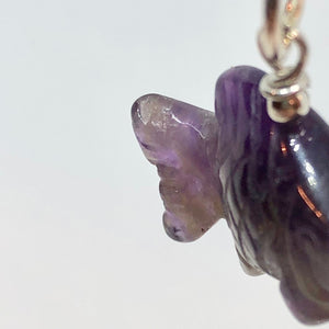 Swimmin'! Amethyst Fish Koi Sterling Silver Pendant 509265AMS - PremiumBead Alternate Image 3