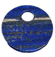 Load image into Gallery viewer, Starry Night Natural Lapis 50mm Disc Pendant Bead 9362E
