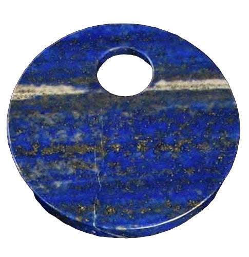 Starry Night Natural Lapis 50mm Disc Pendant Bead 9362E