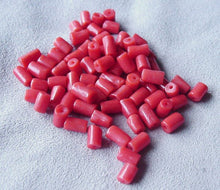 Load image into Gallery viewer, 1 Natural Red Coral 5x4mm Barrel Branch Bead 003861 - PremiumBead Primary Image 1
