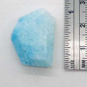 30cts Druzy Natural Hemimorphite Pendant Bead | Blue | 25x18x8mm | 1 Bead |