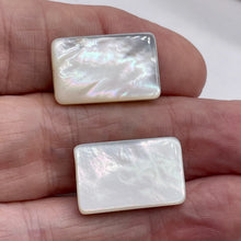Load image into Gallery viewer, Natural AAA Mother of Pearl Shell Pendant Bead| 21x14 to 23x15x4mm | 2 Beads |

