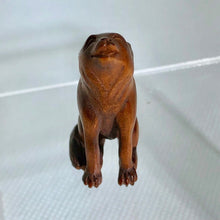 Load image into Gallery viewer, New Moon Carved/Signed Wolf Boxwood Ojime/Netsuke Bead - PremiumBead Alternate Image 3
