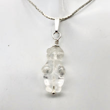 Load image into Gallery viewer, Quartz Goddess of Willendorf Sterling Silver Pendant |1.38&quot; Long | Clear | - PremiumBead Primary Image 1
