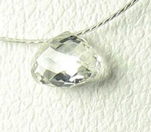 0.26cts Natural White Diamond Tabiz Briolette Bead 10617F - PremiumBead Alternate Image 2