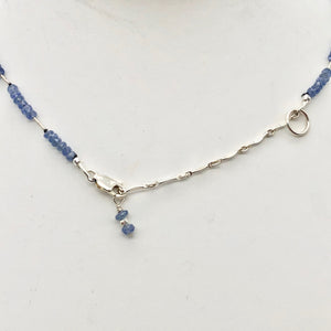 41cts Genuine Untreated Blue Sapphire & Sterling Silver Necklace 203285 - PremiumBead Alternate Image 8