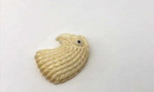 Load and play video in Gallery viewer, Waterbuffalo Bone Bald Eagle | 25x22x6mm | Cream | 1 Bead
