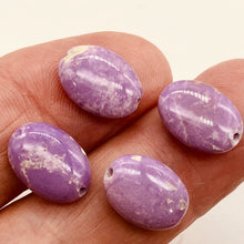 Load image into Gallery viewer, Phosphosiderite Parcel Oval | 4 Beads | 14x10 mm | Lavender |
