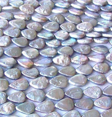 Raindrops 4 Platinum FW Teardrop Coin Pearls 008893 - PremiumBead Primary Image 1