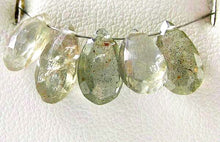 Load image into Gallery viewer, 1 Bead of Natural Pale Sagey Mossy Sapphire Briolette Bead 6783 - PremiumBead Alternate Image 3
