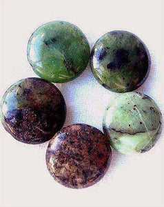 Luxuriant Nephrite Jade Coin Bead Strand 108653 - PremiumBead Alternate Image 2
