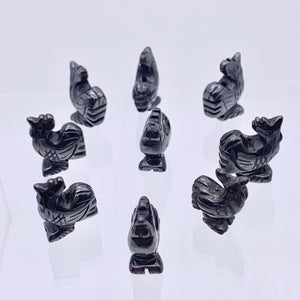 2 Cute Carved Hematite Rooster Beads | 21x16x7.5mm | Graphite - PremiumBead Alternate Image 8