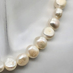 Baroque Creamy White FW Pearl 8" Strand| 9.5x9x6 to 13x9x6mm| White| 21 Pearls | - PremiumBead Alternate Image 4