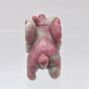 When Pigs Fly Rhodonite Winged Pig Figurine | 40x33x20mm | Pink/Grey | 34.5g - PremiumBead Alternate Image 10
